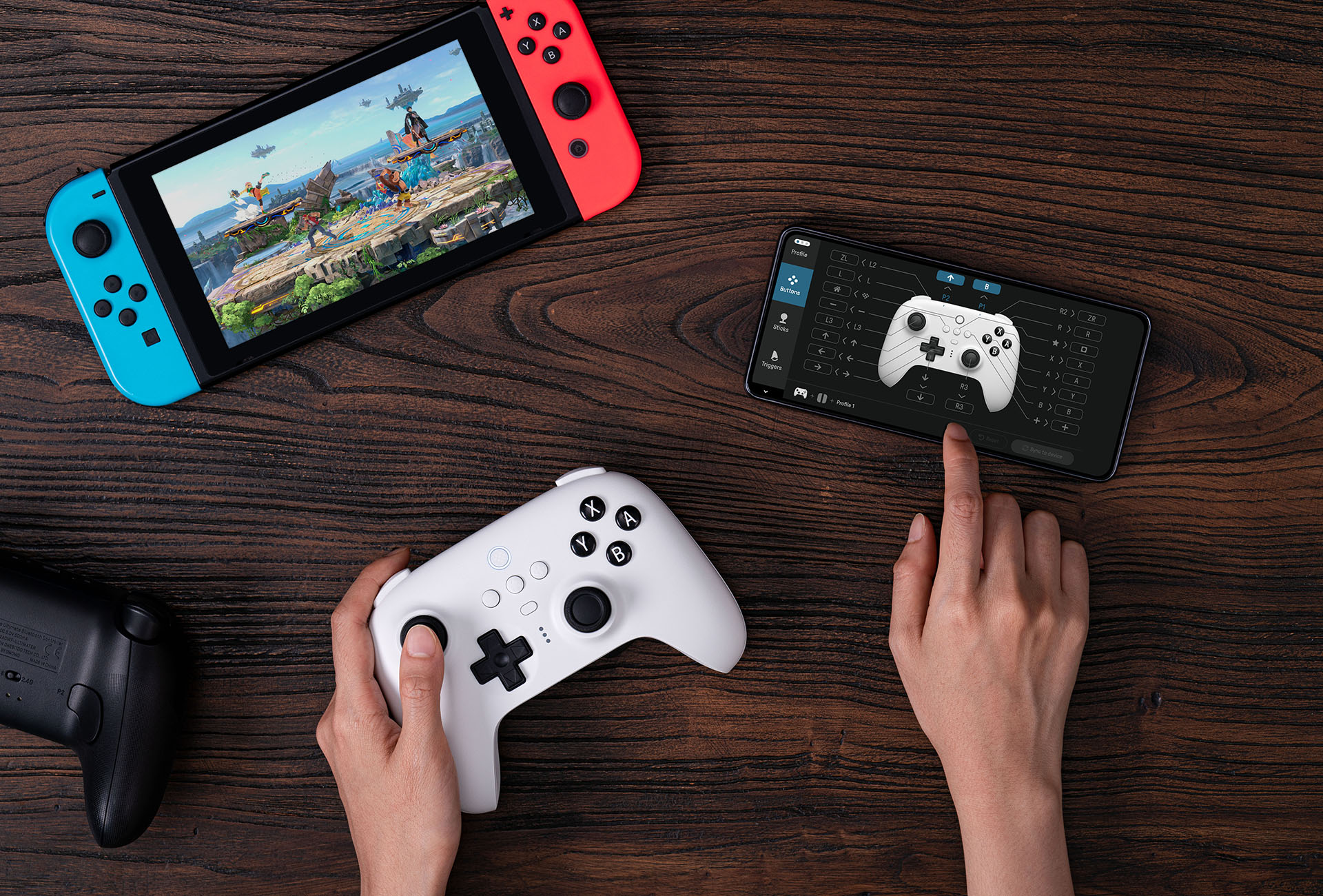 8Bitdo Ultimate Bluetooth Controller with Charging Dock, Wireless Pro  Controller with Hall Effect Sensing Joystick, Compatible with Switch,  Windows