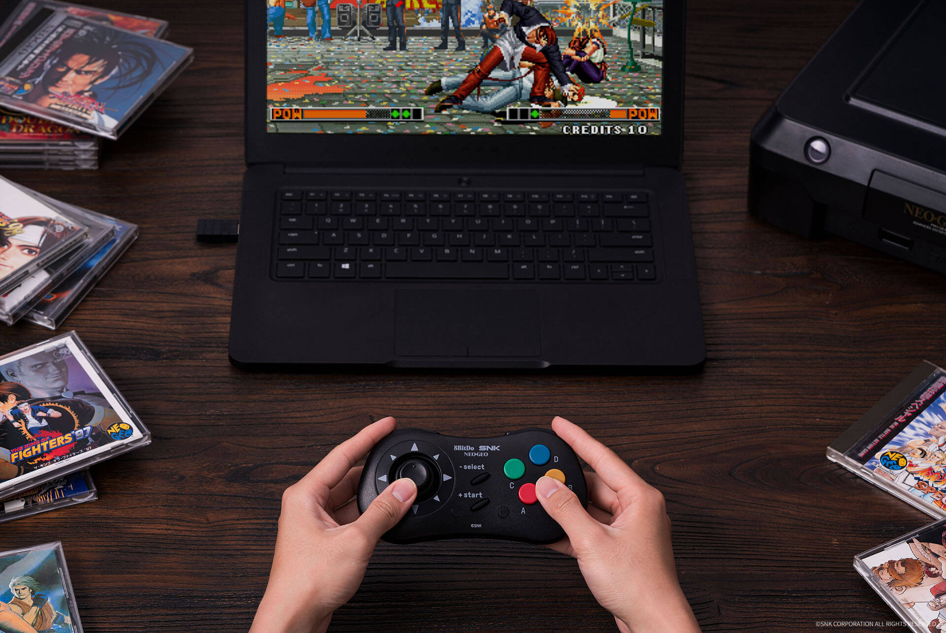 Controle Neo Geo sem fio 8Bitdo - Bitzz - Loja de eletrônicos para o  público gamer
