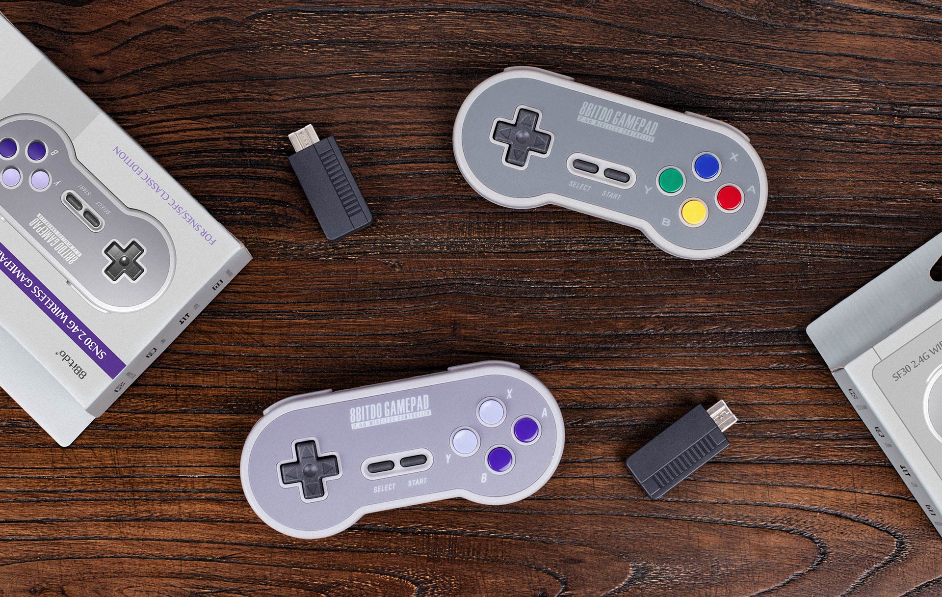 SN30 2.4G and SF30 2.4G for and SFC Classic | 8BitDo